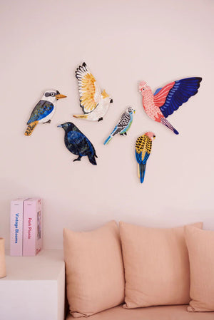 JONES & CO Aerial Budgie Wall Art WALL ART - Zabecca Living