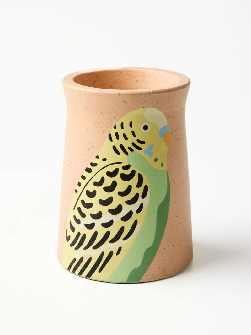 JONES &amp; CO Aerial Green Budgie Vase VASE - Zabecca Living