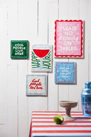 JONES & CO Fun House Happy Tile WALL ART - Zabecca Living
