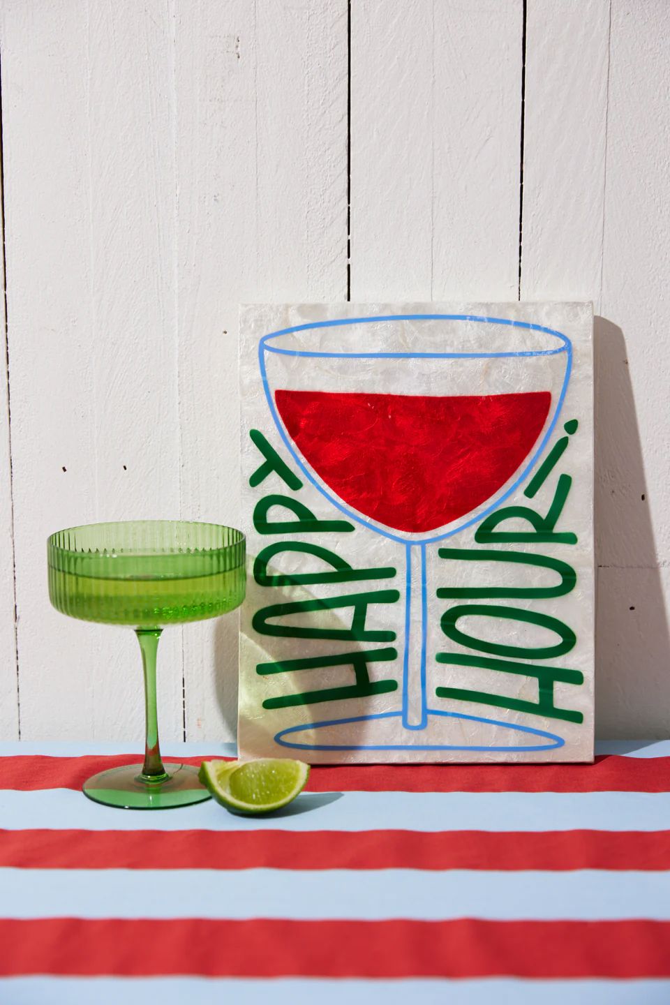 JONES &amp; CO Fun House Happy Tile WALL ART - Zabecca Living