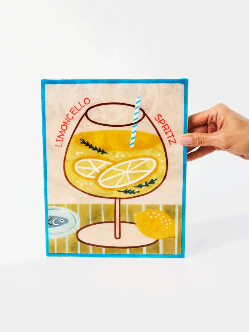 JONES &amp; CO Happy Hour Limoncello Tile WALL ART - Zabecca Living