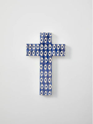 JONES & CO Tulum Cross Small Eyes WALL ART - Zabecca Living