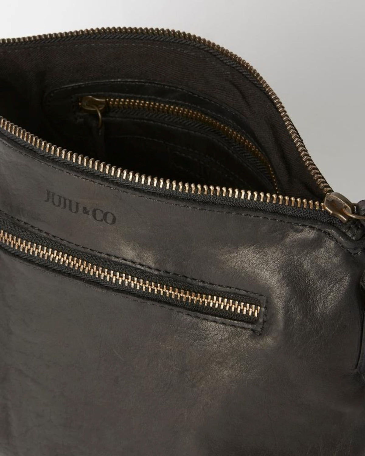 JUJU & CO Large Essential Pouch Bag - Black HANDBAG - Zabecca Living