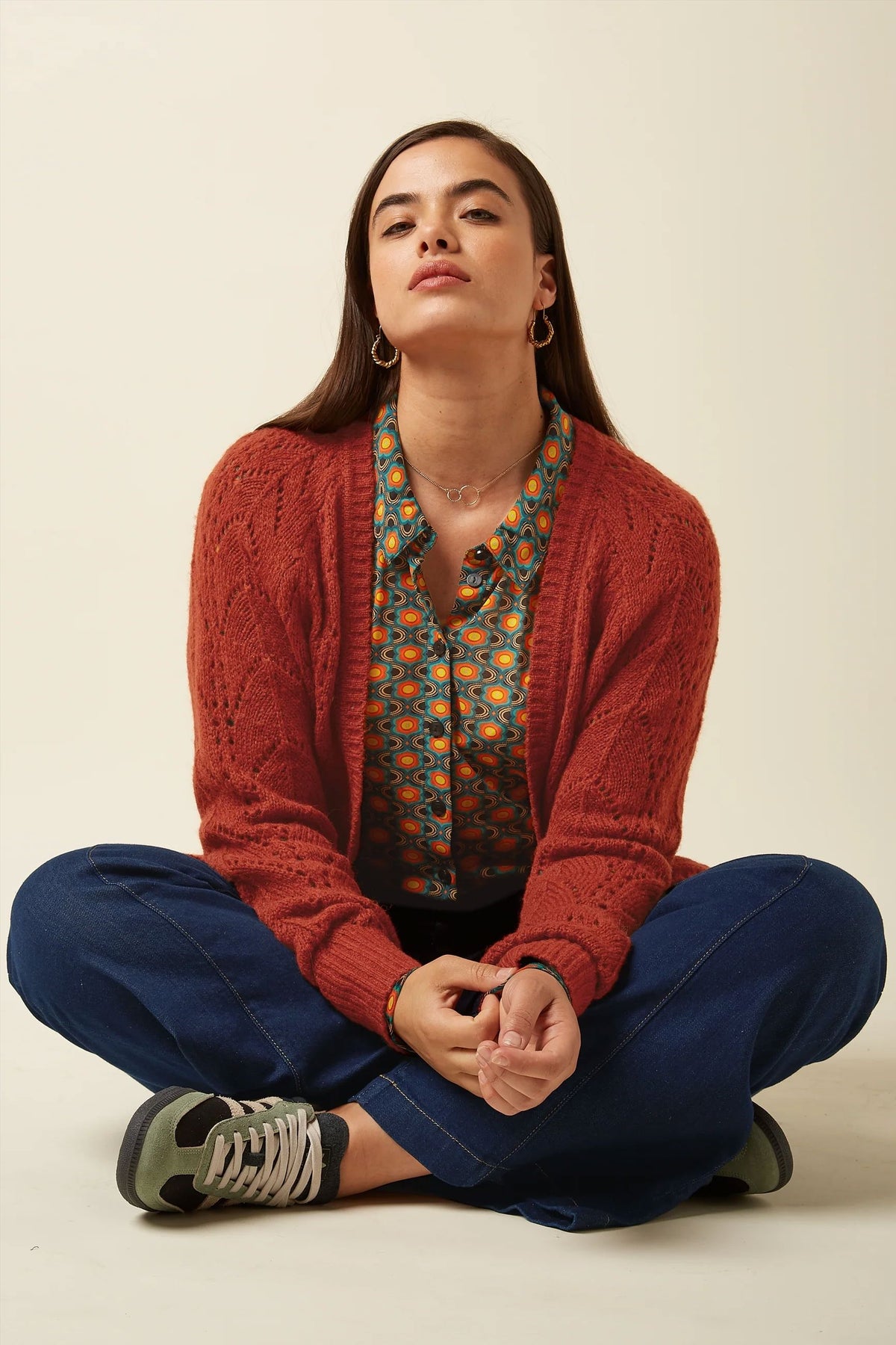 KING LOUIE Blanca Cardi Orcia - Spicy Brown CARDIGAN - Zabecca Living