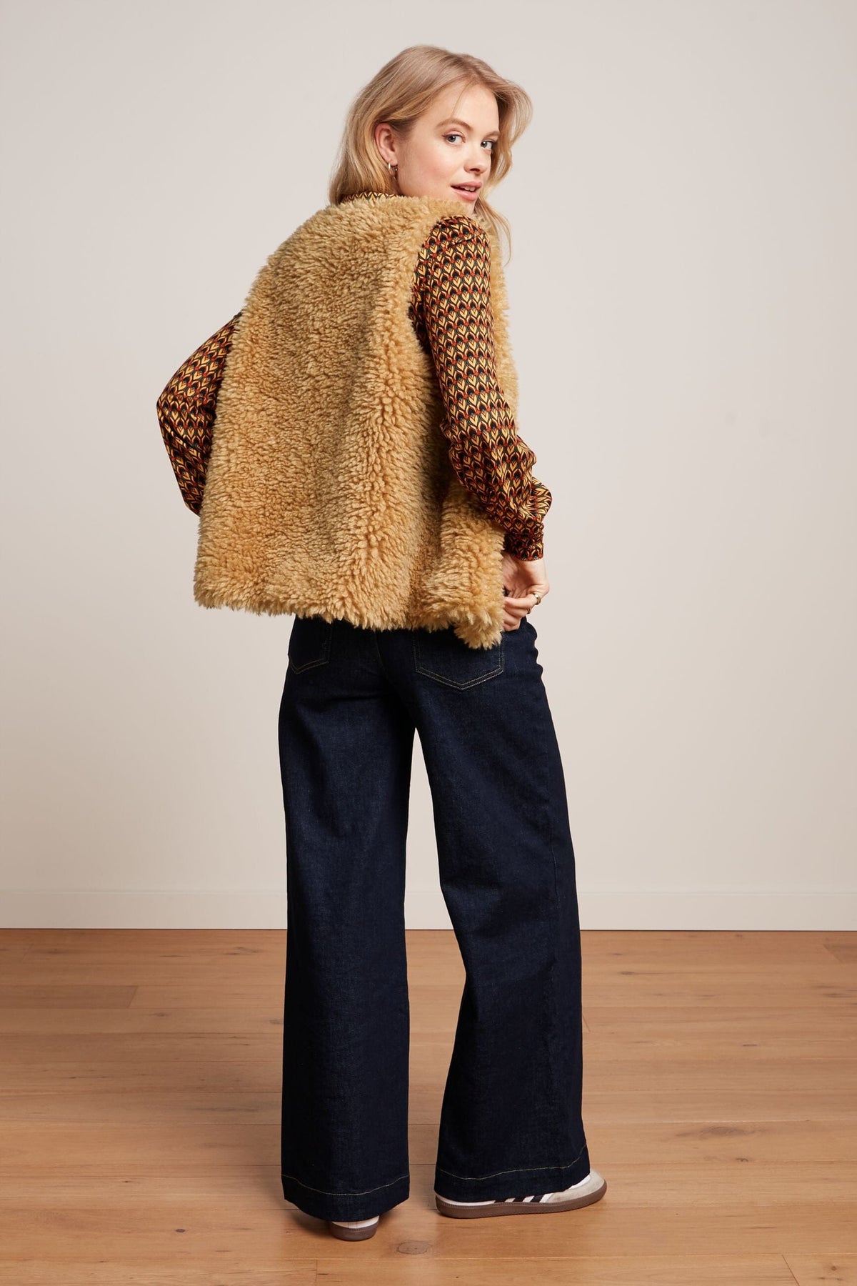 KING LOUIE Cilla Gilet Boheme - Biscotti Jacket - Zabecca Living