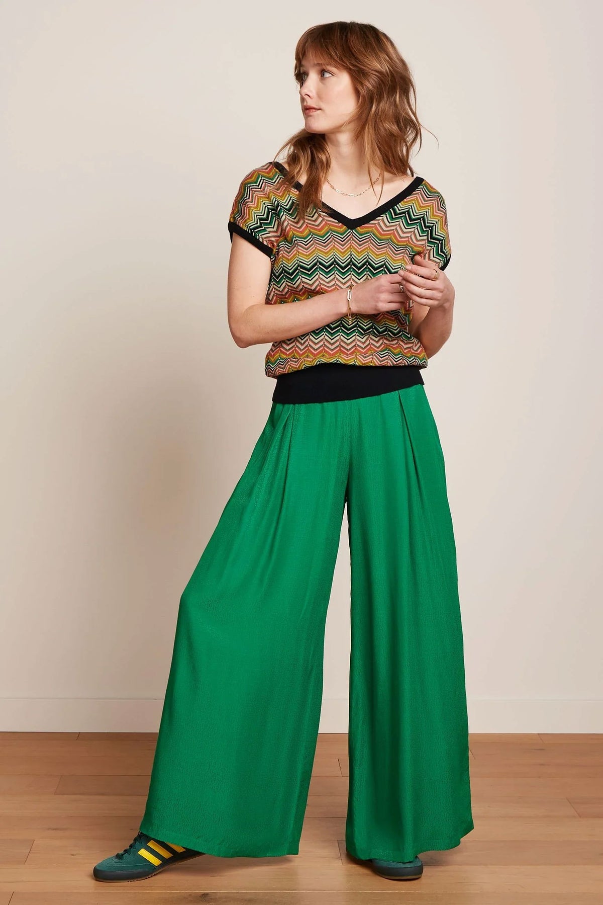 KING LOUIE Double V Top Penny Zigzag - Black Jumpers + Knitwear - Zabecca Living