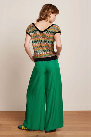 KING LOUIE Double V Top Penny Zigzag - Black Jumpers + Knitwear - Zabecca Living