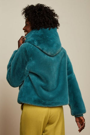 KING LOUIE Judy Coat Philly - Sea Blue Coat - Zabecca Living