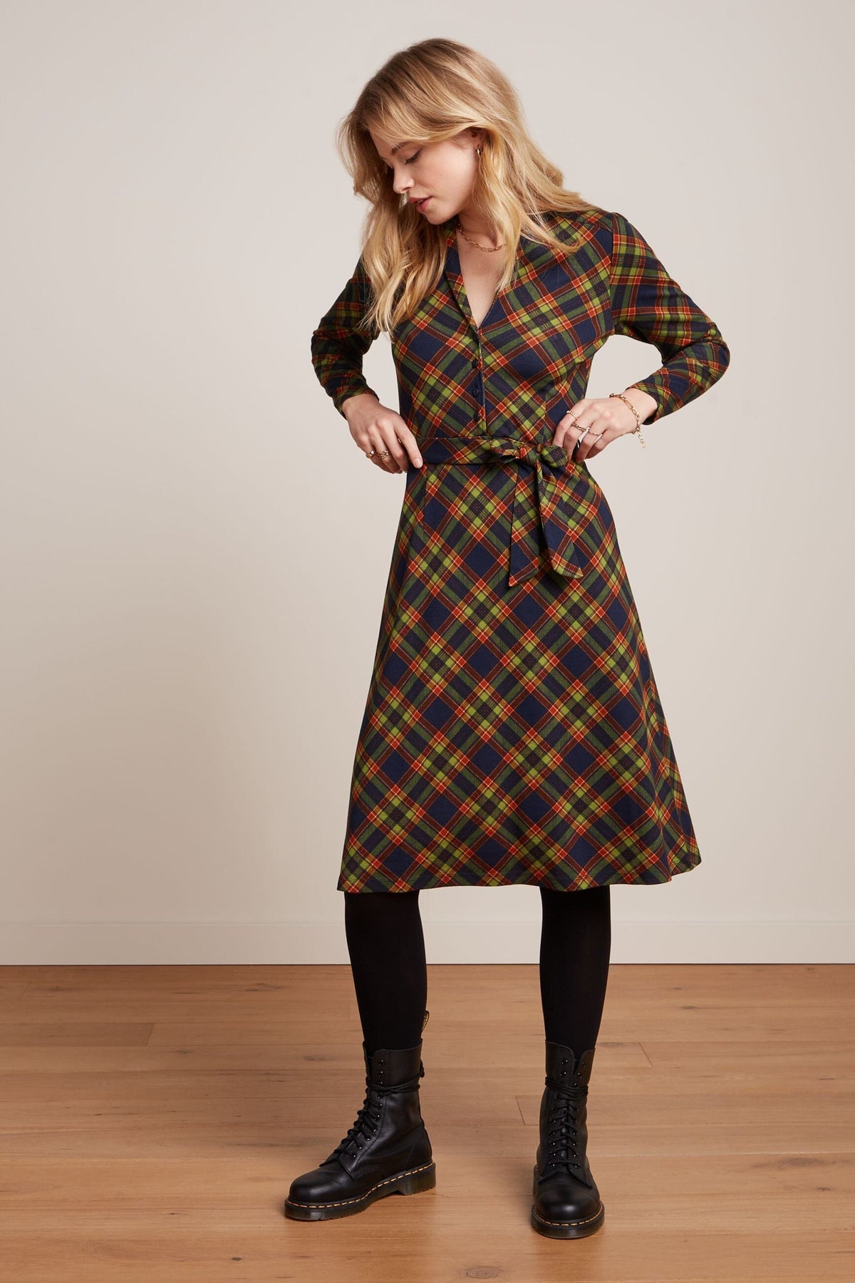 KING LOUIE Lola Dress Bennet - Evening Blue Dress - Zabecca Living