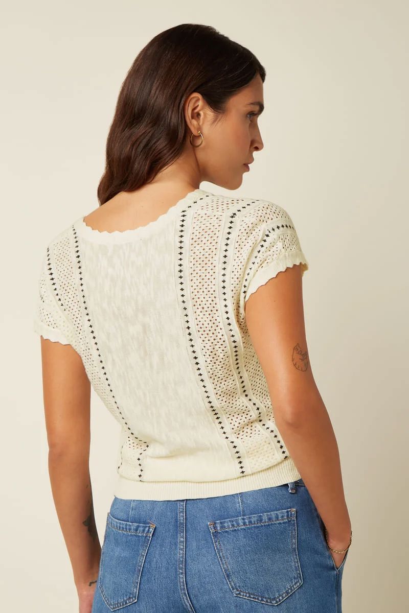 KING LOUIE Lyra Top Ice Cream Jumpers + Knitwear - Zabecca Living