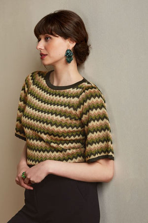 KING LOUIE Maree Top Bruno - Posey Green Jumpers + Knitwear - Zabecca Living