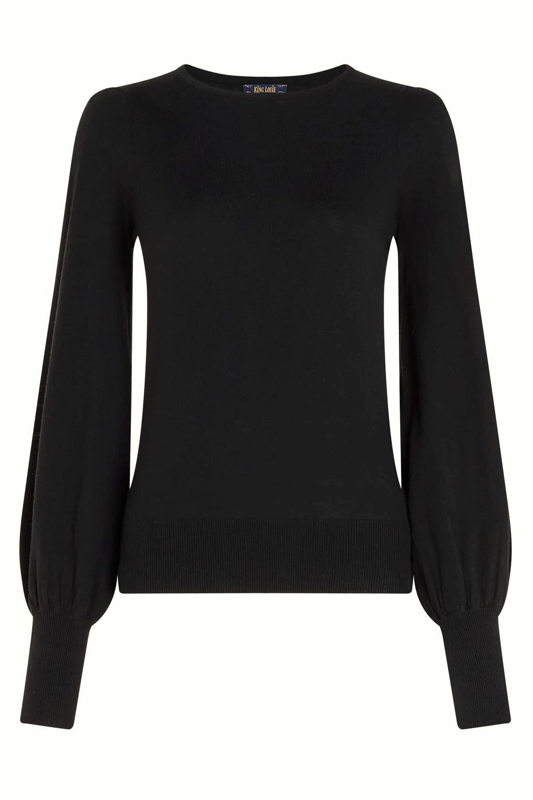 KING LOUIE Maya Top Cocoon - Black Jumpers + Knitwear - Zabecca Living