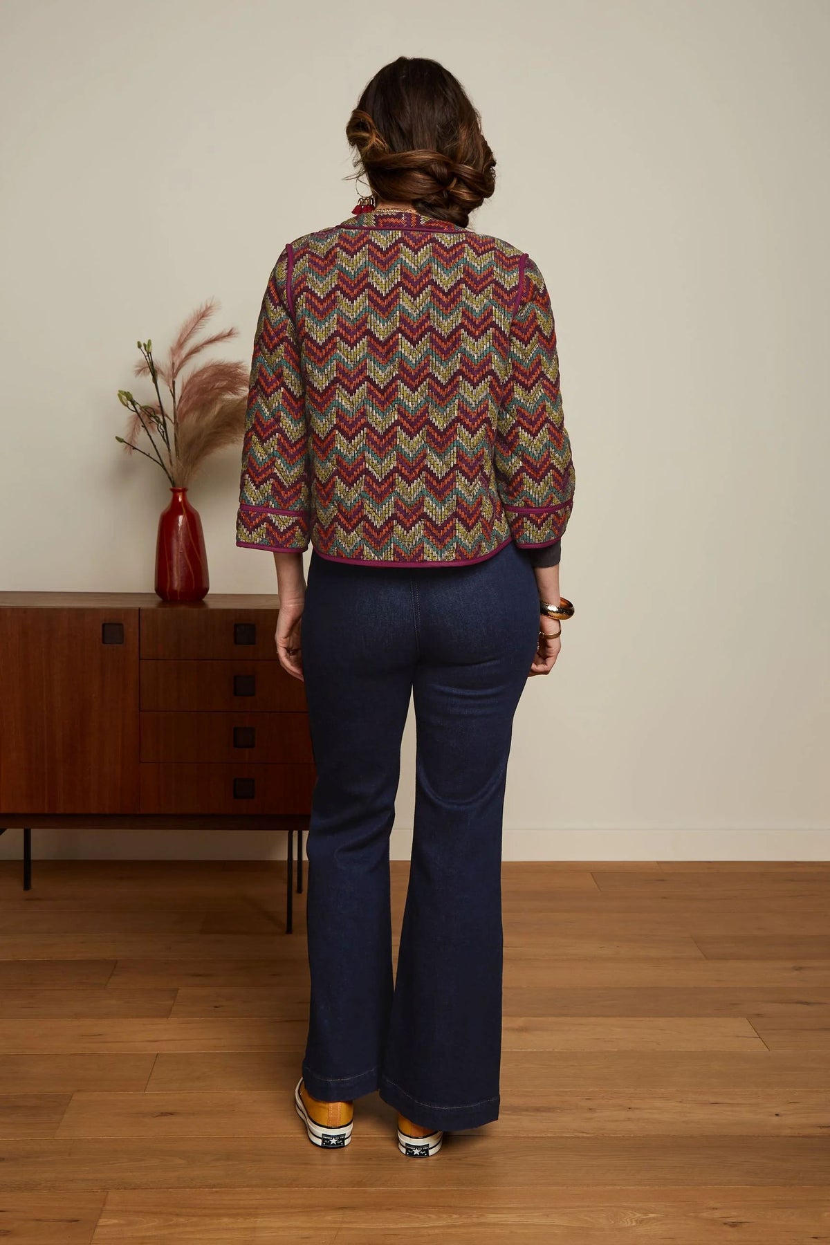 KING LOUIE Noor Jacket Farley - Cabernet Red Jacket - Zabecca Living