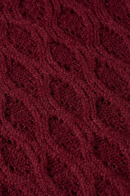 KING LOUIE V Neck Borgo - Cabernet Red Jumpers + Knitwear - Zabecca Living
