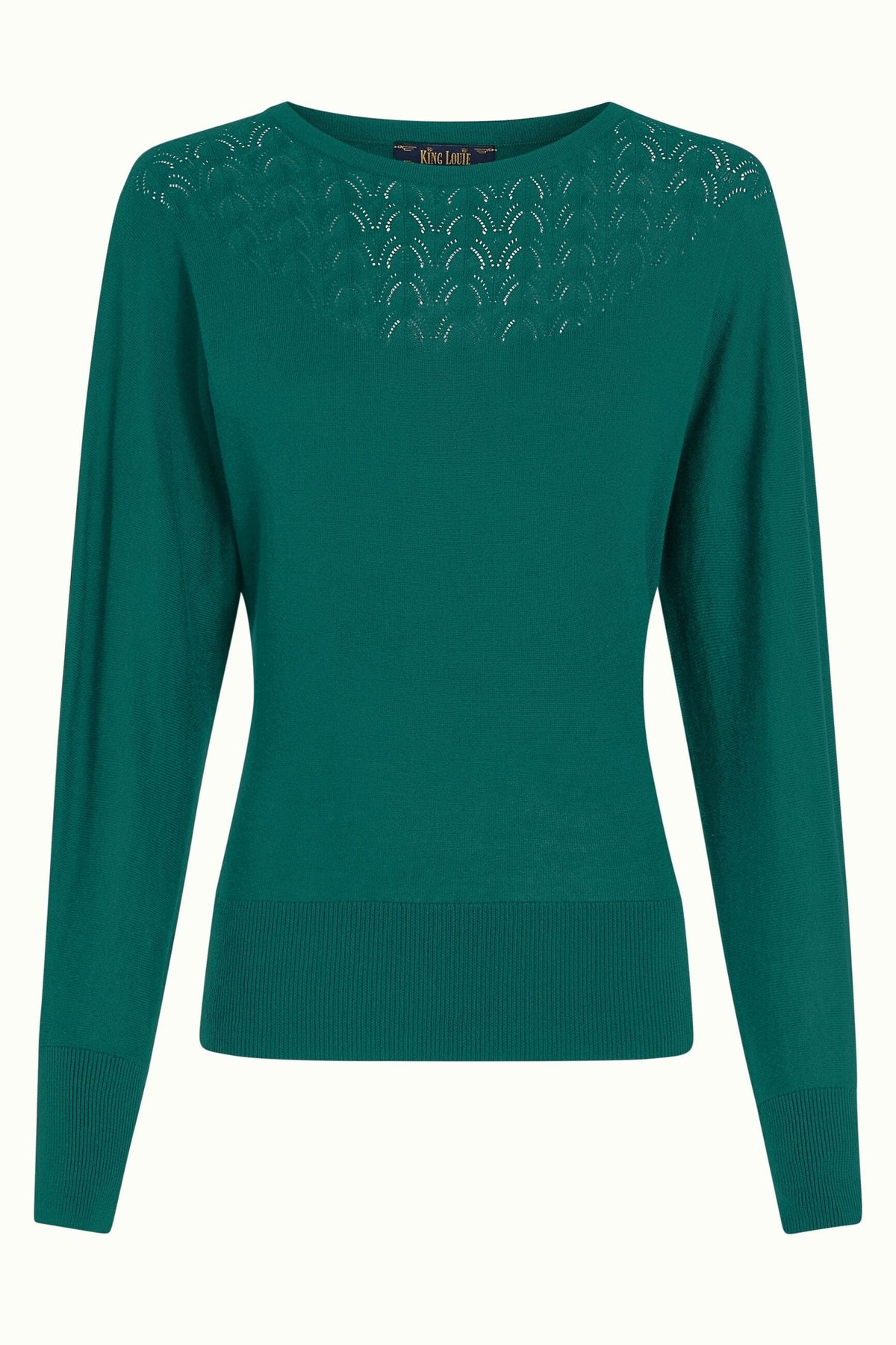 KING LOUIE Valentina Top Club Jumper - Urban Green Jumpers + Knitwear - Zabecca Living