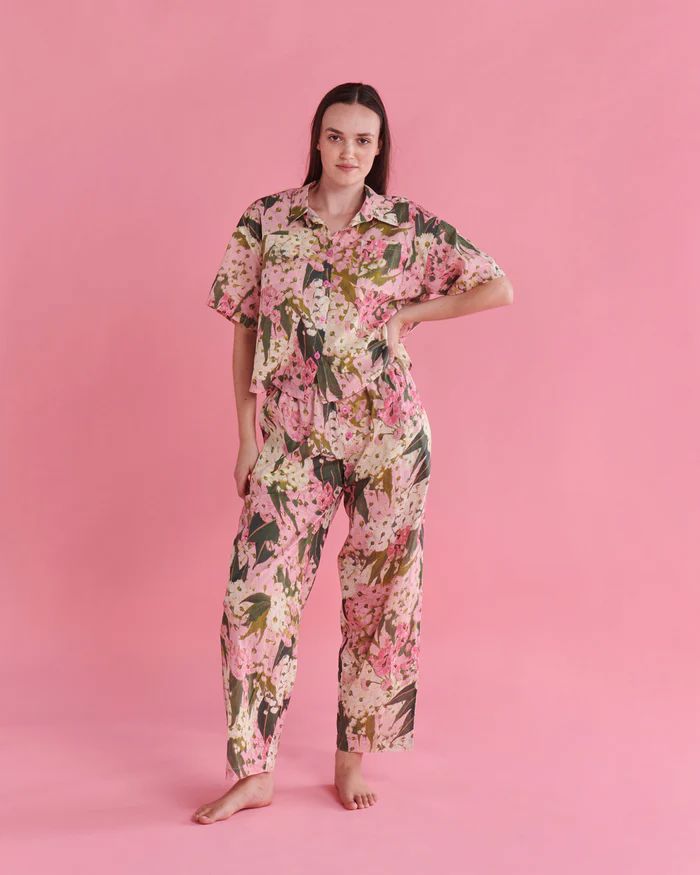KIP &amp; CO Bush Blossom Cotton Pyjama Set Sleepwear - Zabecca Living