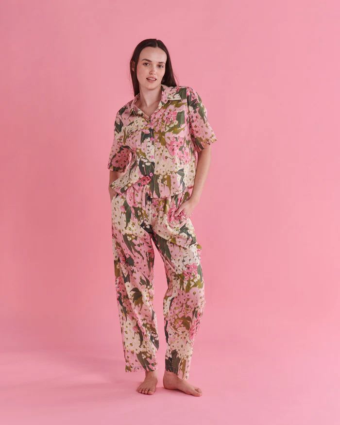 KIP &amp; CO Bush Blossom Cotton Pyjama Set Sleepwear - Zabecca Living