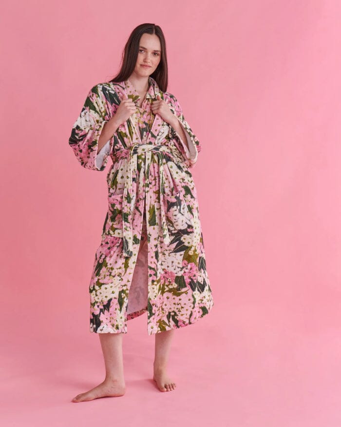KIP & CO Bush Blossom Terry Bath Robe Sleepwear - Zabecca Living