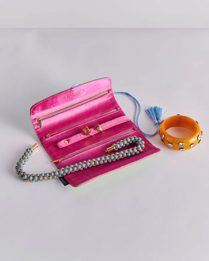 KIP & CO Velvet Jewellery Roll - Kaleidoscope Jewellery Box - Zabecca Living