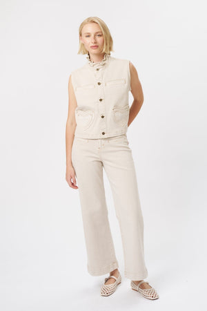 KIREINA Amy Vest - Sand vest - Zabecca Living