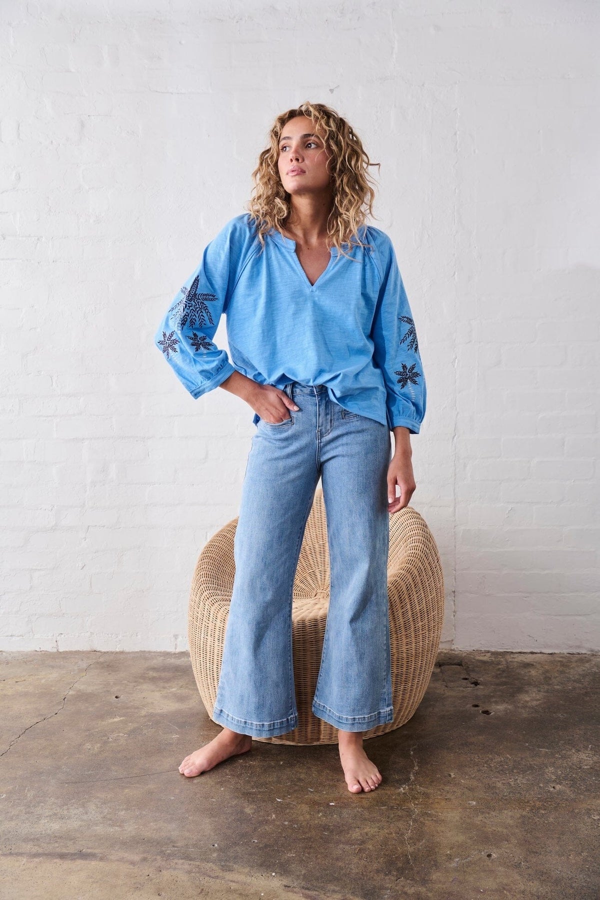 KIREINA Freya Jean - 70s Blue JEANS - Zabecca Living