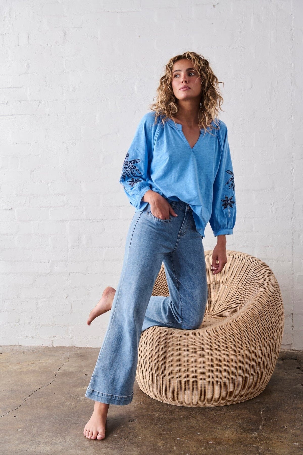 KIREINA Freya Jean - 70s Blue JEANS - Zabecca Living