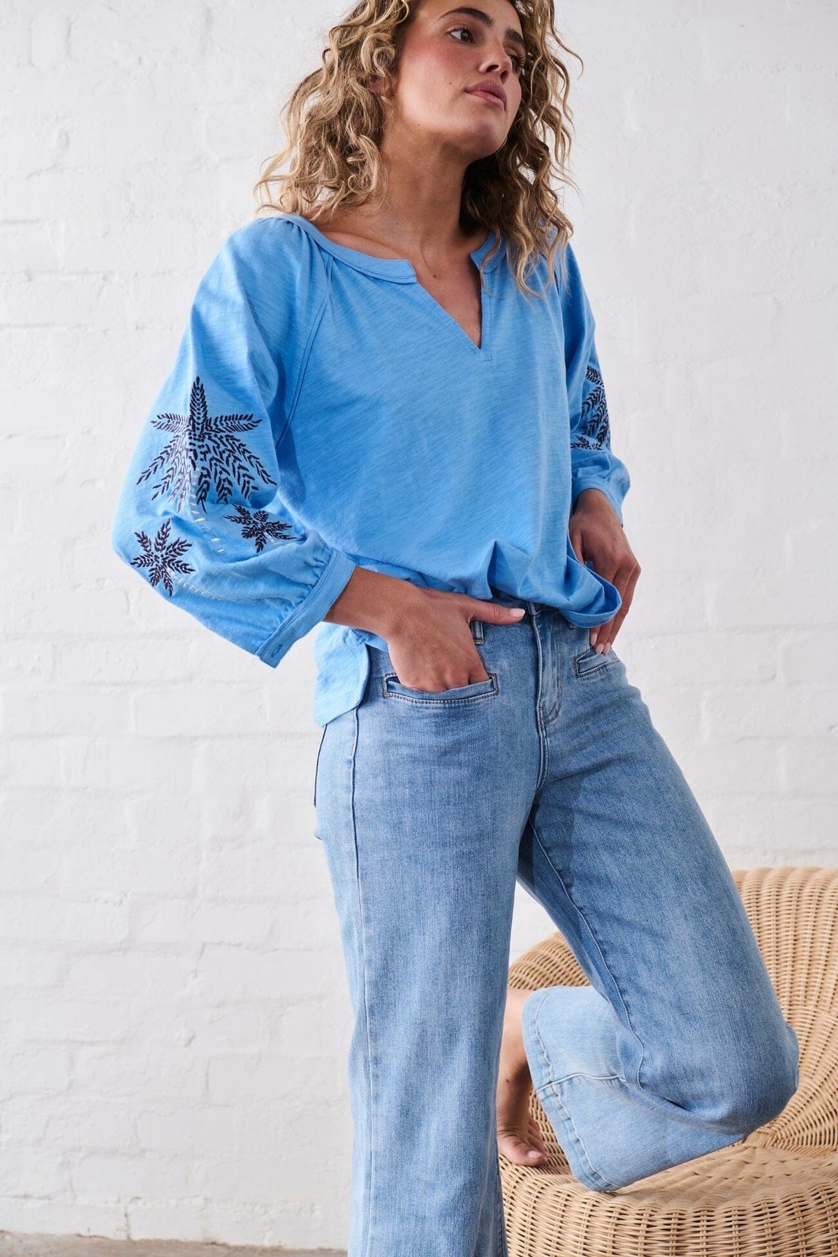 KIREINA Freya Jean - 70s Blue JEANS - Zabecca Living