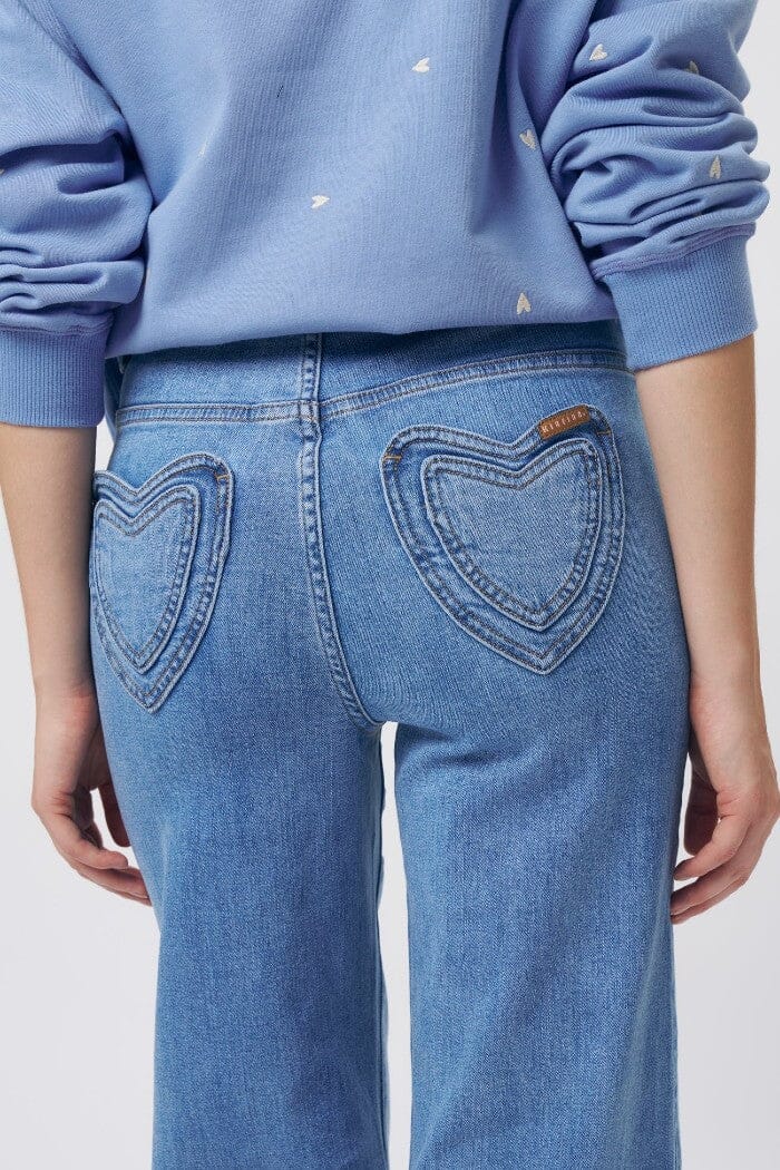 KIREINA Freya Jean Heart - 70s Blue JEANS - Zabecca Living