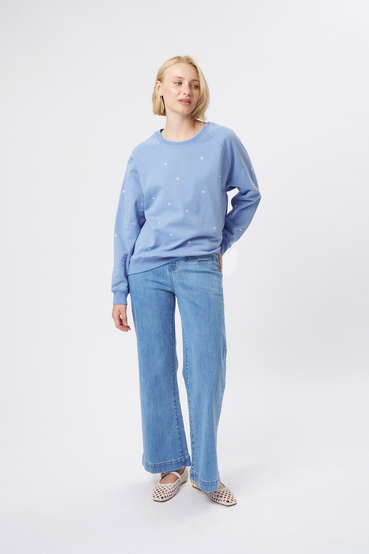KIREINA Freya Jean Heart - 70s Blue JEANS - Zabecca Living