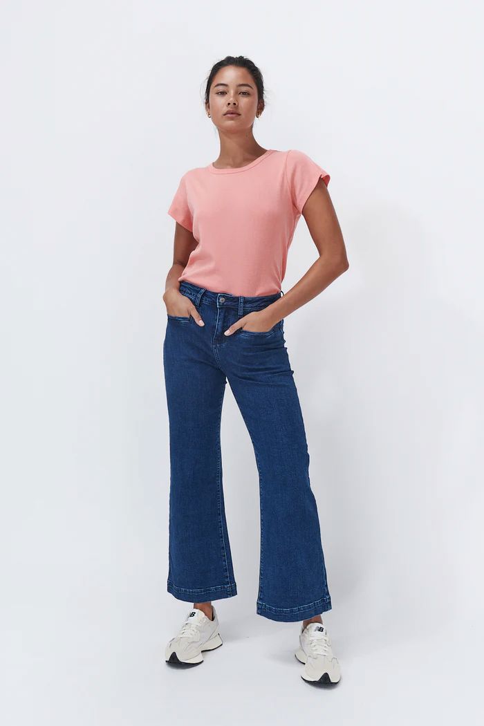 KIREINA Freya Jean - Mid West Blue JEANS - Zabecca Living