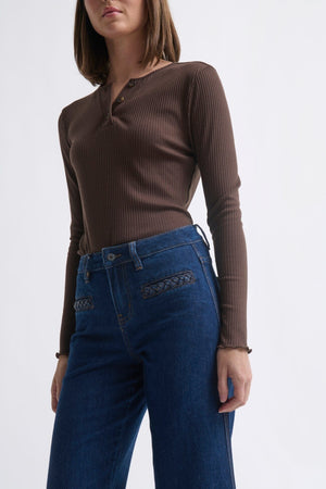 KIREINA Freya Jean Plait Pocket - Palisade Blue JEANS - Zabecca Living