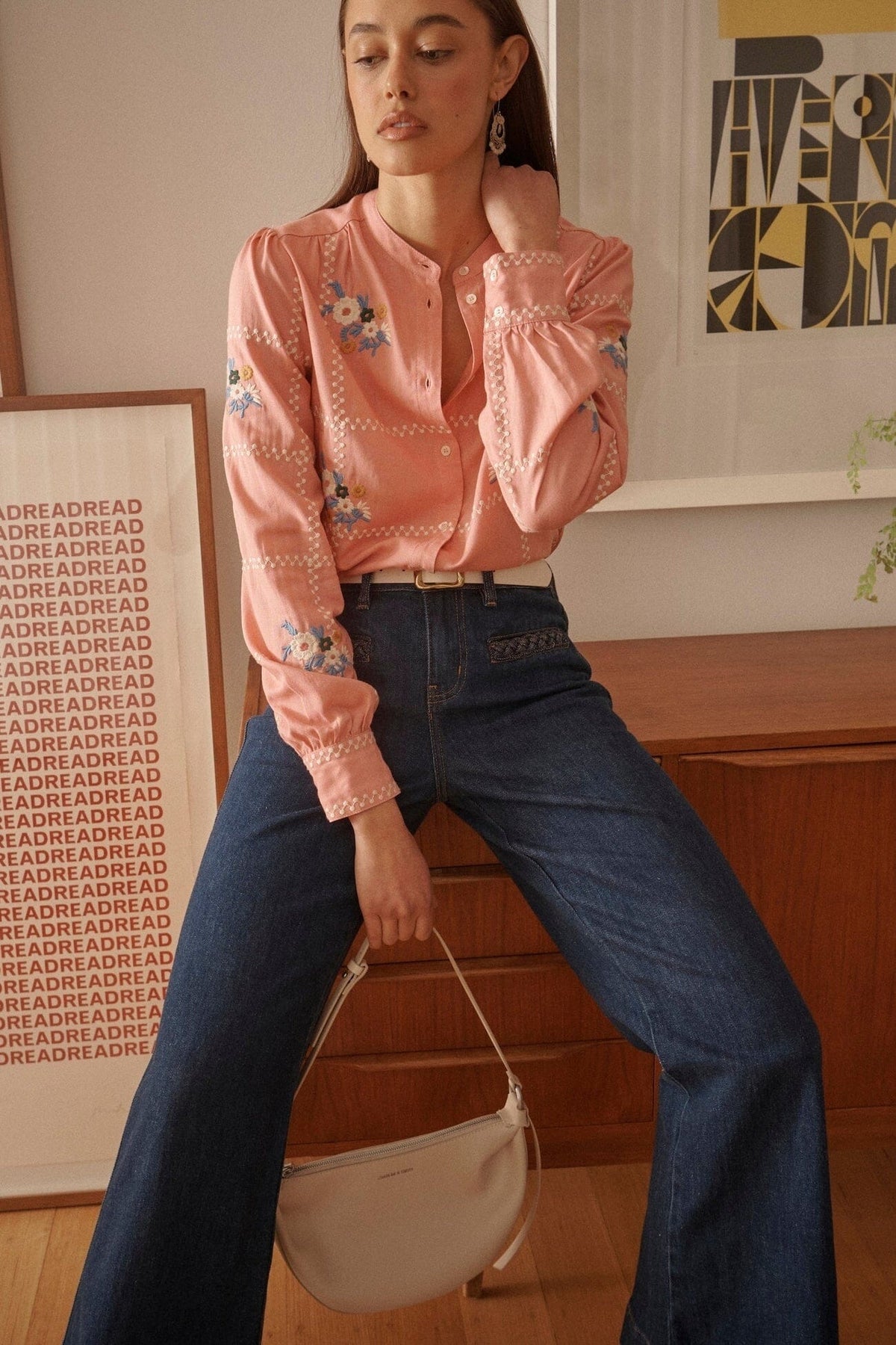 KIREINA Freya Jean Plait Pocket - Palisade Blue JEANS - Zabecca Living