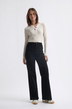 KIREINA Harper Jean - Black JEANS - Zabecca Living