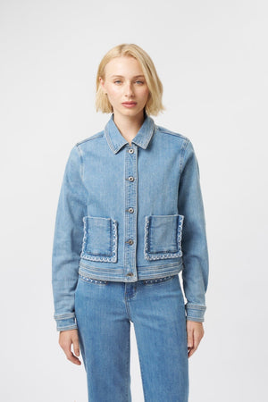 KIREINA Mila Jacket - 70s Blue Jackets + Coats - Zabecca Living