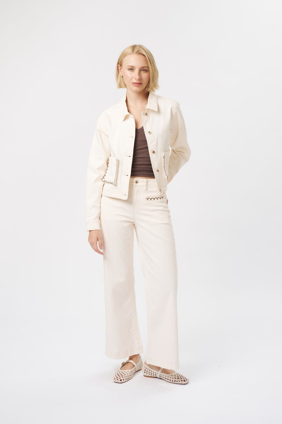 KIREINA Mila Jacket - Ecru Jackets + Coats - Zabecca Living