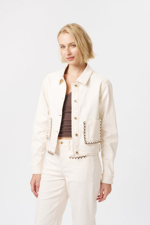KIREINA Mila Jacket - Ecru Jackets + Coats - Zabecca Living