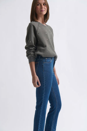 KIREINA Vacay Jean - Hemmed - Brentwood Blue JEANS - Zabecca Living