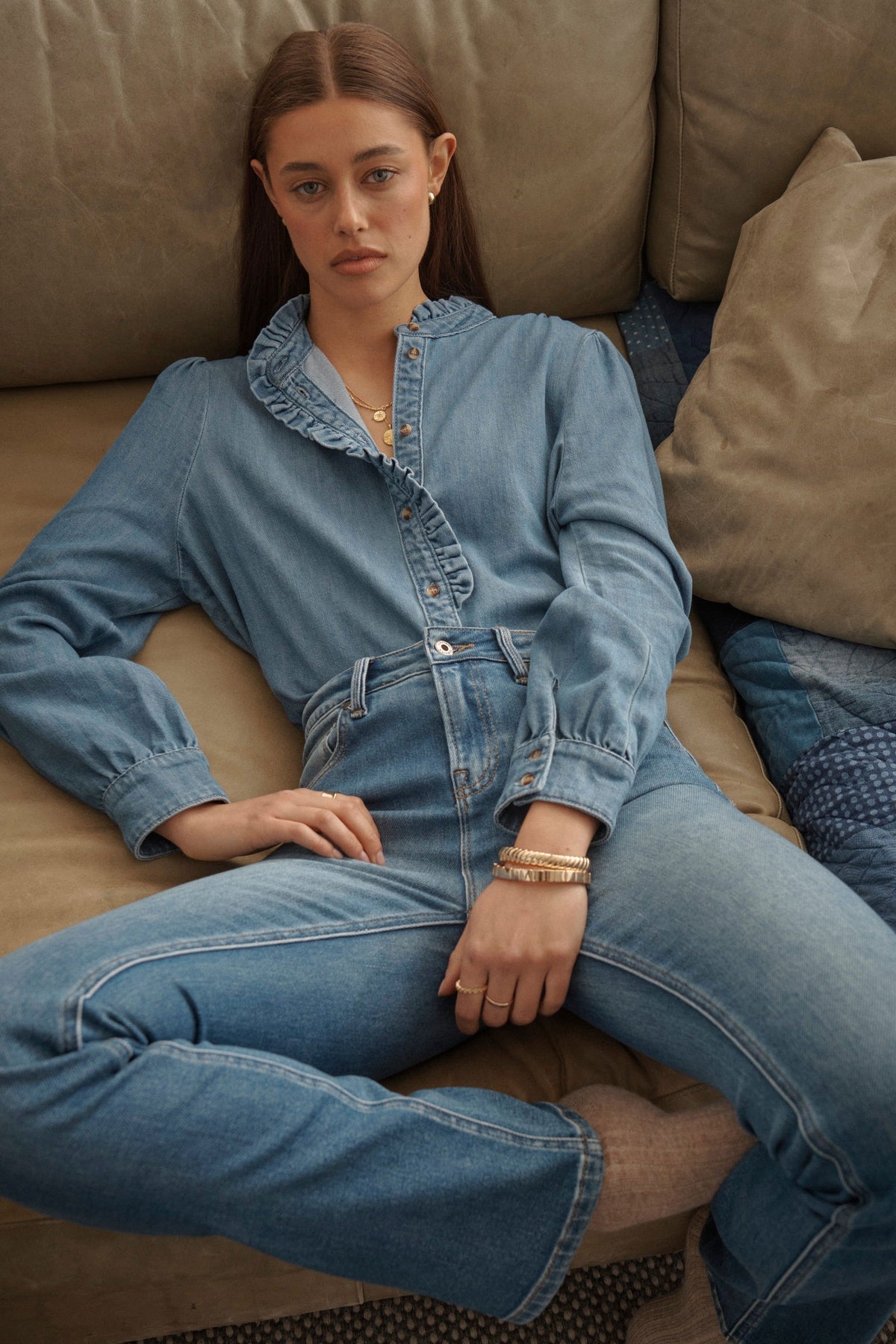 KIREINA Vacay Jean - Long - Dakota Wash JEANS - Zabecca Living