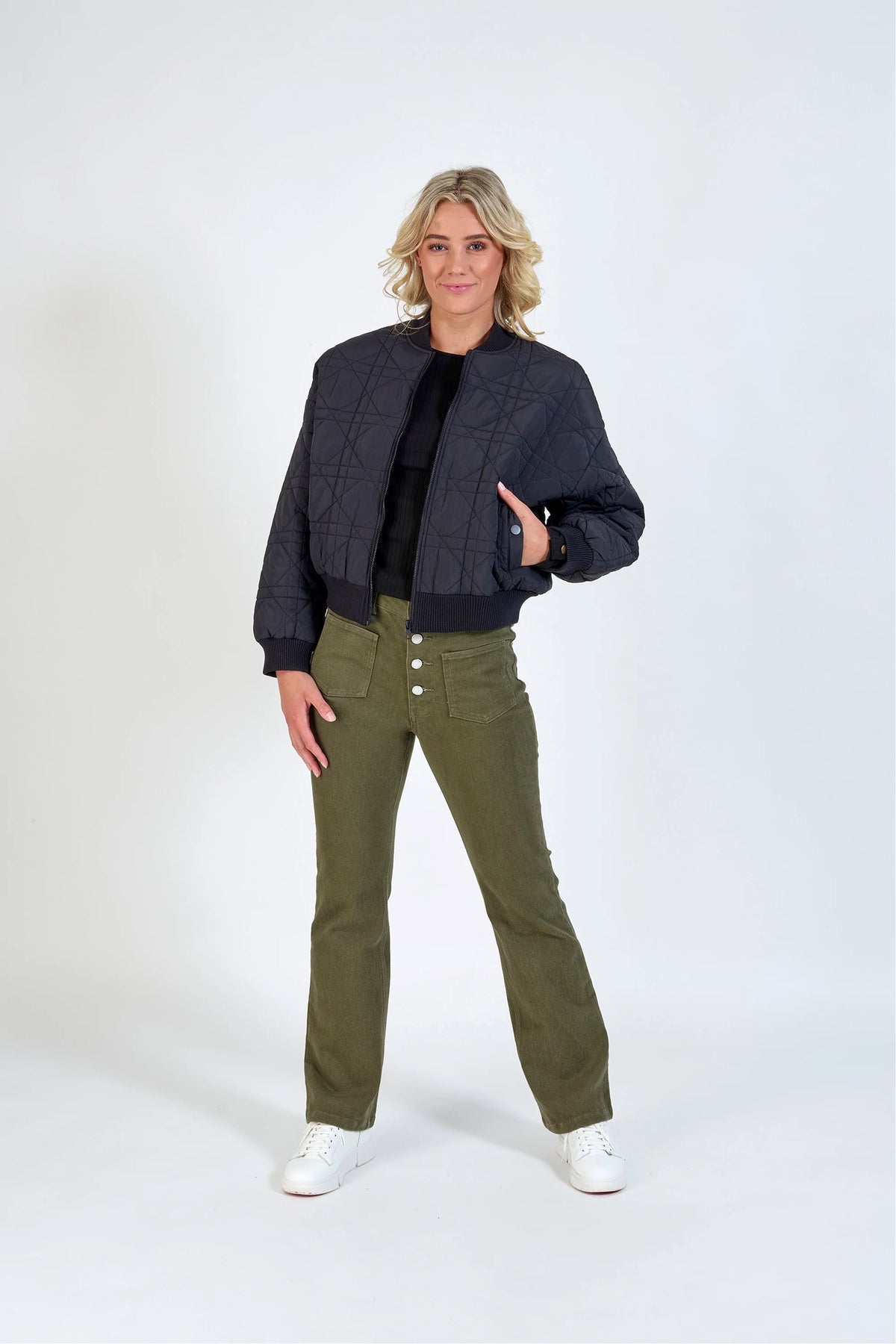KNEWE Leo Bomber - Black Jackets + Coats - Zabecca Living