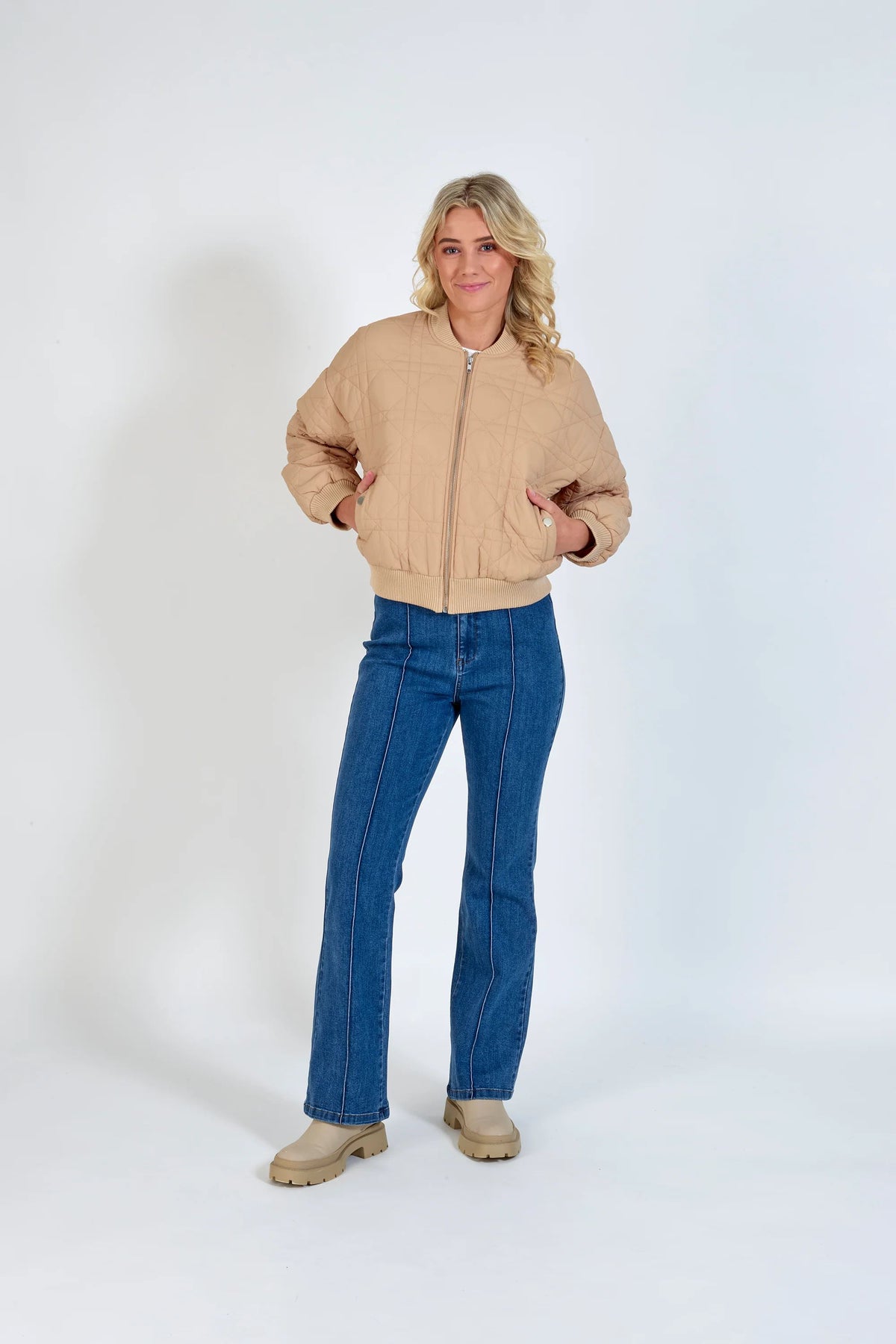 KNEWE Leo Bomber - Camel Jackets + Coats - Zabecca Living