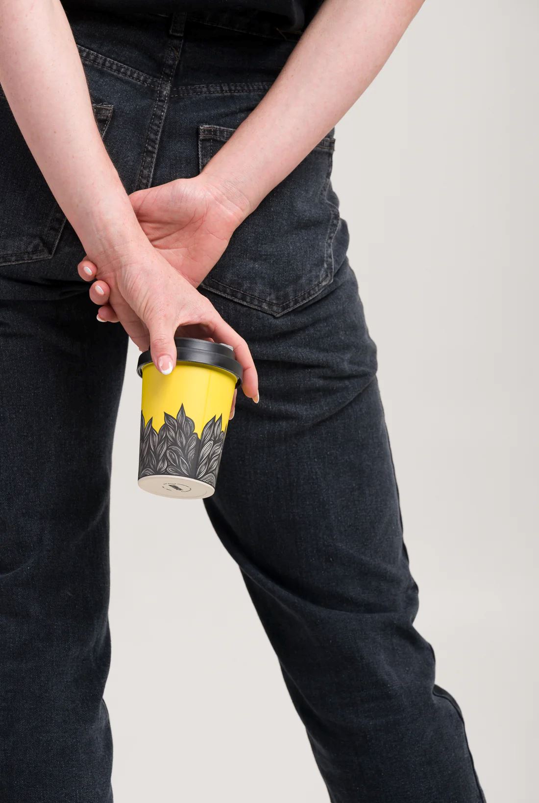 LANEWAY CUPS Flow Reusable Cup Large - Black Lid COFFEE, TEA &amp; DRINKS - Zabecca Living