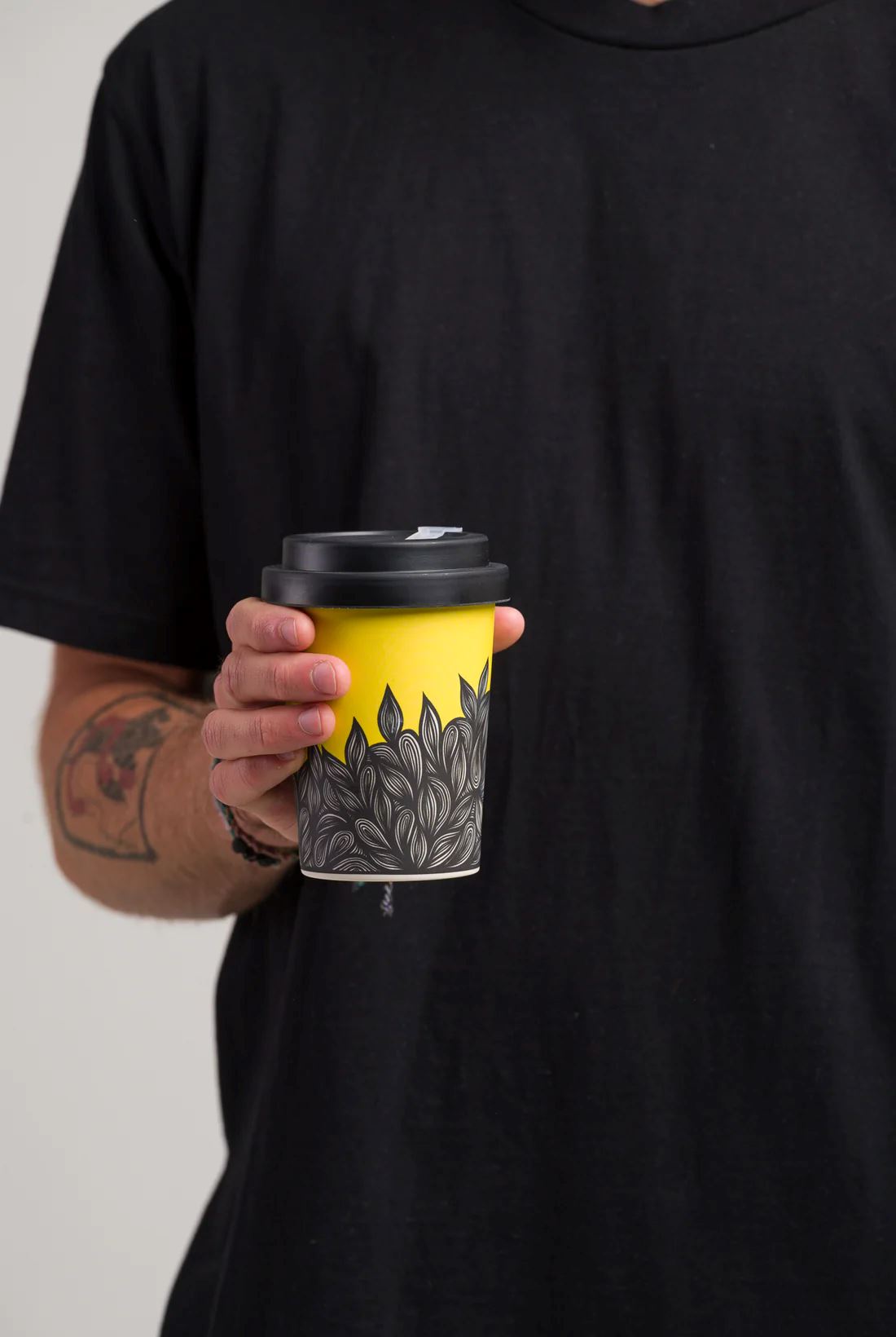LANEWAY CUPS Flow Reusable Cup Large - Black Lid COFFEE, TEA &amp; DRINKS - Zabecca Living