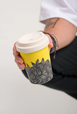 LANEWAY CUPS Flow Reusable Cup Large - White Lid COFFEE, TEA & DRINKS - Zabecca Living