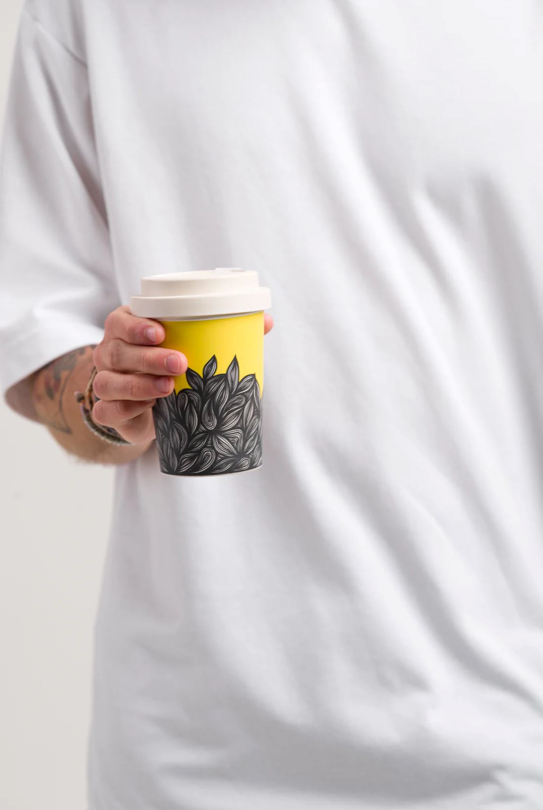 LANEWAY CUPS Flow Reusable Cup Large - White Lid COFFEE, TEA &amp; DRINKS - Zabecca Living