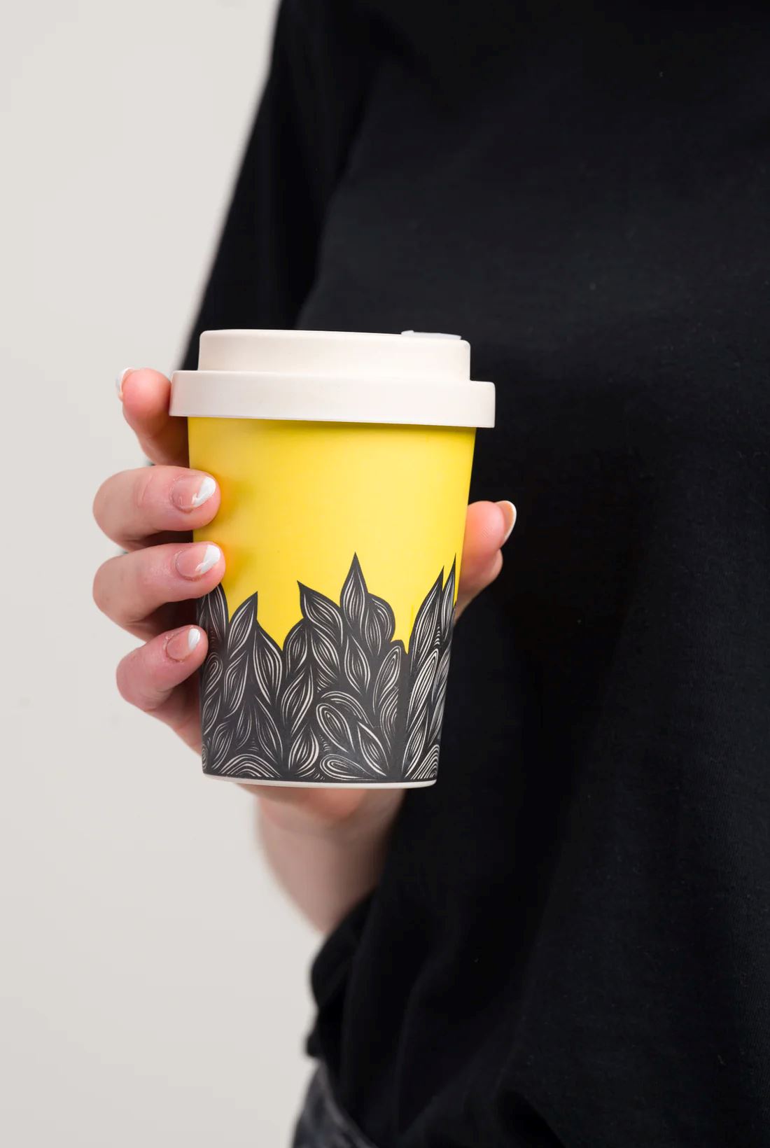 LANEWAY CUPS Flow Reusable Cup Large - White Lid COFFEE, TEA &amp; DRINKS - Zabecca Living