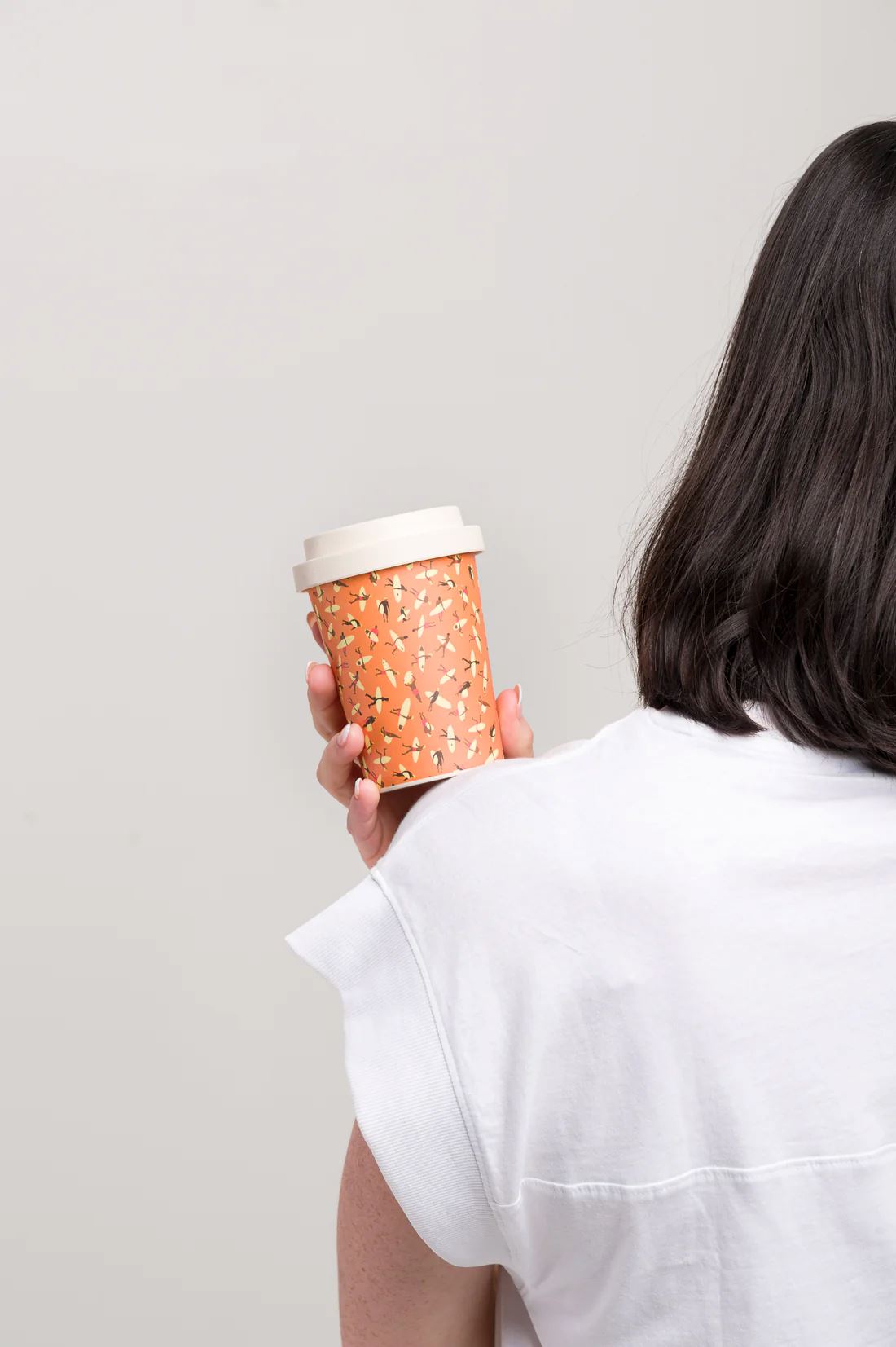 LANEWAY CUPS Packed Reusable Cup Large - White Lid COFFEE, TEA &amp; DRINKS - Zabecca Living