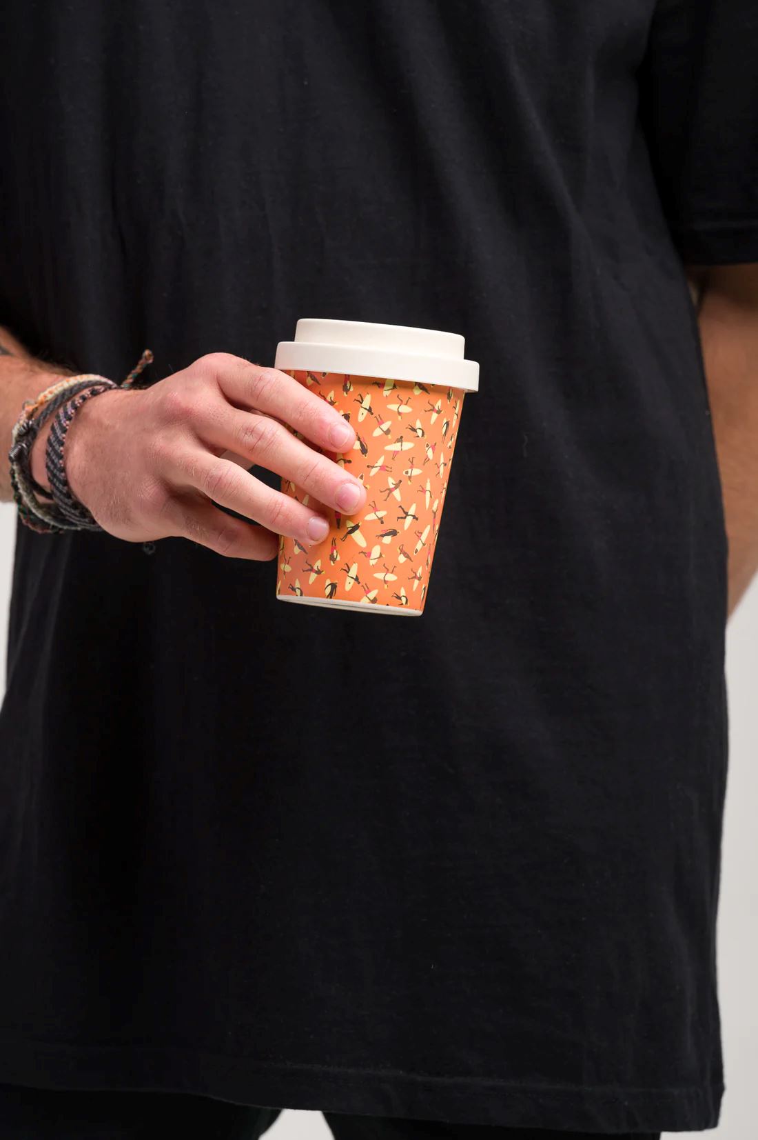 LANEWAY CUPS Packed Reusable Cup Large - White Lid COFFEE, TEA &amp; DRINKS - Zabecca Living