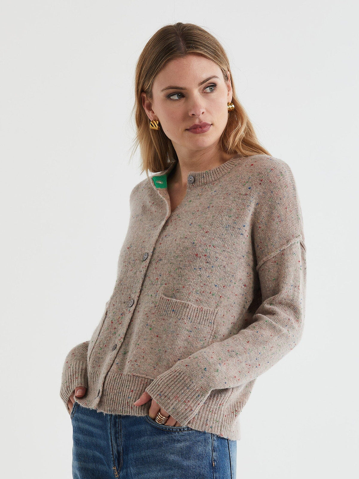 LD & Co Donegal Cardi - Oat CARDIGAN - Zabecca Living
