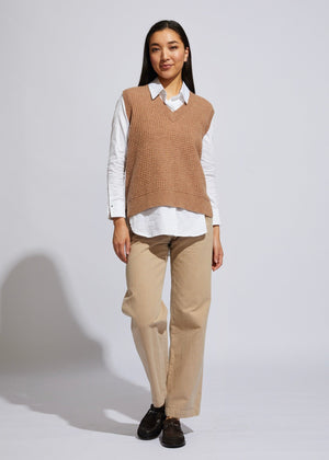 LD & CO Textured Vest - Cafe Jumpers + Knitwear - Zabecca Living