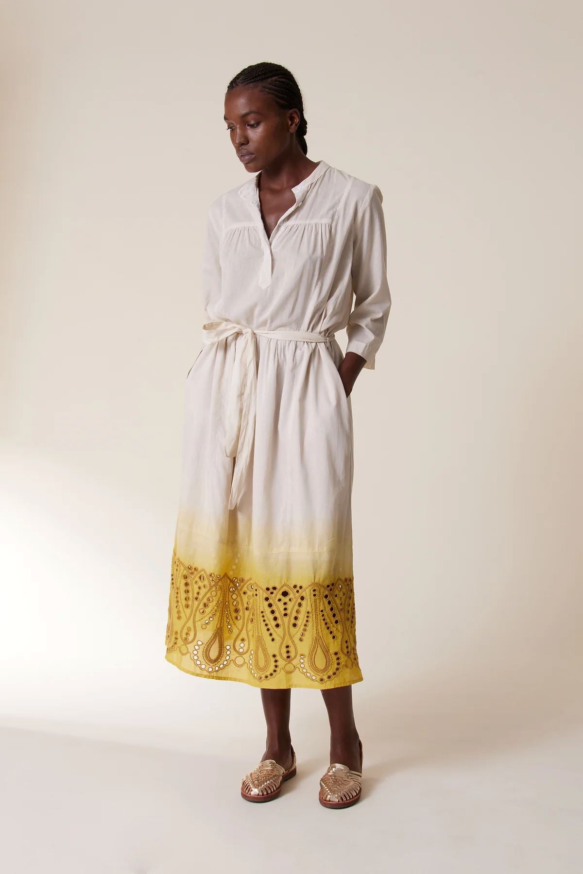 Leon Harper Rimi T D Shirt Dress Mustard Zabecca Living